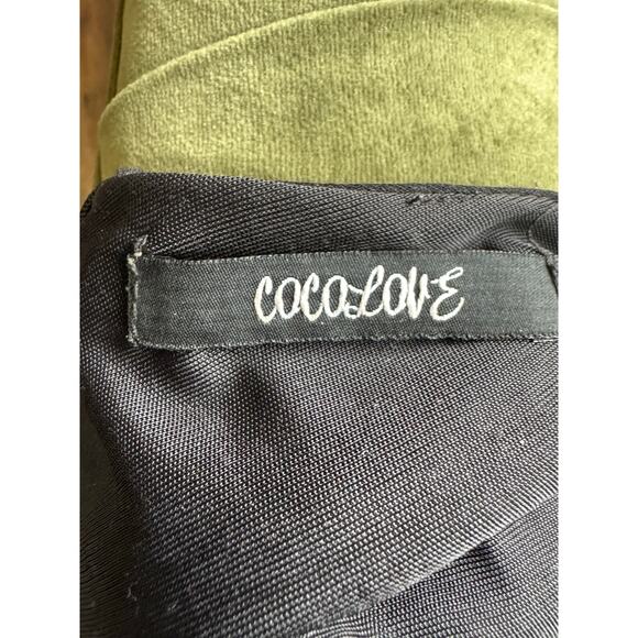 Black Fit & Flare Skater Dress V Neck Sleeveless Size S - Picture 7 of 12